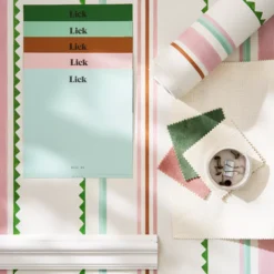 Lick White, Pink, Green & Blue Zig Zag 01 Smooth Wallpaper -Prime Paint Shop lick white pink green blue zig zag 01 smooth wallpaper5060932647846 05i bq