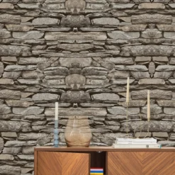 Next Ledgestone Wall Neutral Smooth Wallpaper -Prime Paint Shop next ledgestone wall neutral smooth wallpaper5011583521733 21i bq
