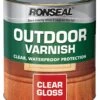 Ronseal Clear Gloss Wood Varnish, 0.25L -Prime Paint Shop ronseal clear gloss wood varnish 0 25l5010214809134 08c bq