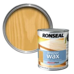 Ronseal Diamond Hard Antique Pine Matt Wax Wood Wax, 0.75L