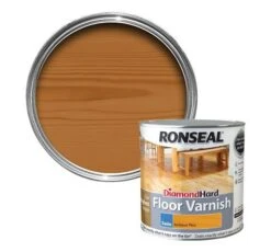 Ronseal Diamond Hard Antique Pine Satin Floor Wood Varnish, 2.5L