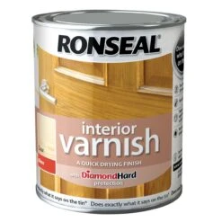 Ronseal Diamond Hard Clear Gloss Wood Varnish, 0.25L
