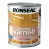 Ronseal Diamond Hard Clear Satin Wood Varnish, 0.75L