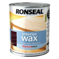 Ronseal Diamond Hard Walnut Matt Wax Wood Wax, 0.75L -Prime Paint Shop ronseal diamond hard walnut matt wax wood wax 0 75l5010214868834 08c bq