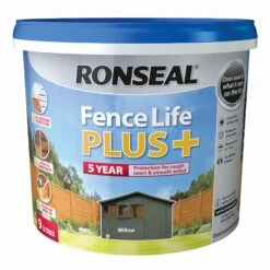 Ronseal Fence Life Plus Willow Matt Fence & Shed Treatment, 9L
