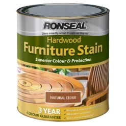 Ronseal Hardwood Natural Cedar Furniture Wood Stain, 750ml -Prime Paint Shop ronseal hardwood natural cedar furniture wood stain 750ml5010214864270 08c bq