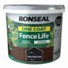 Ronseal One Coat Fence Life Tudor Black Oak Matt Fence & Shed Treatment, 9L -Prime Paint Shop ronseal one coat fence life tudor black oak matt fence shed treatment 9l5010214882991 08c bq
