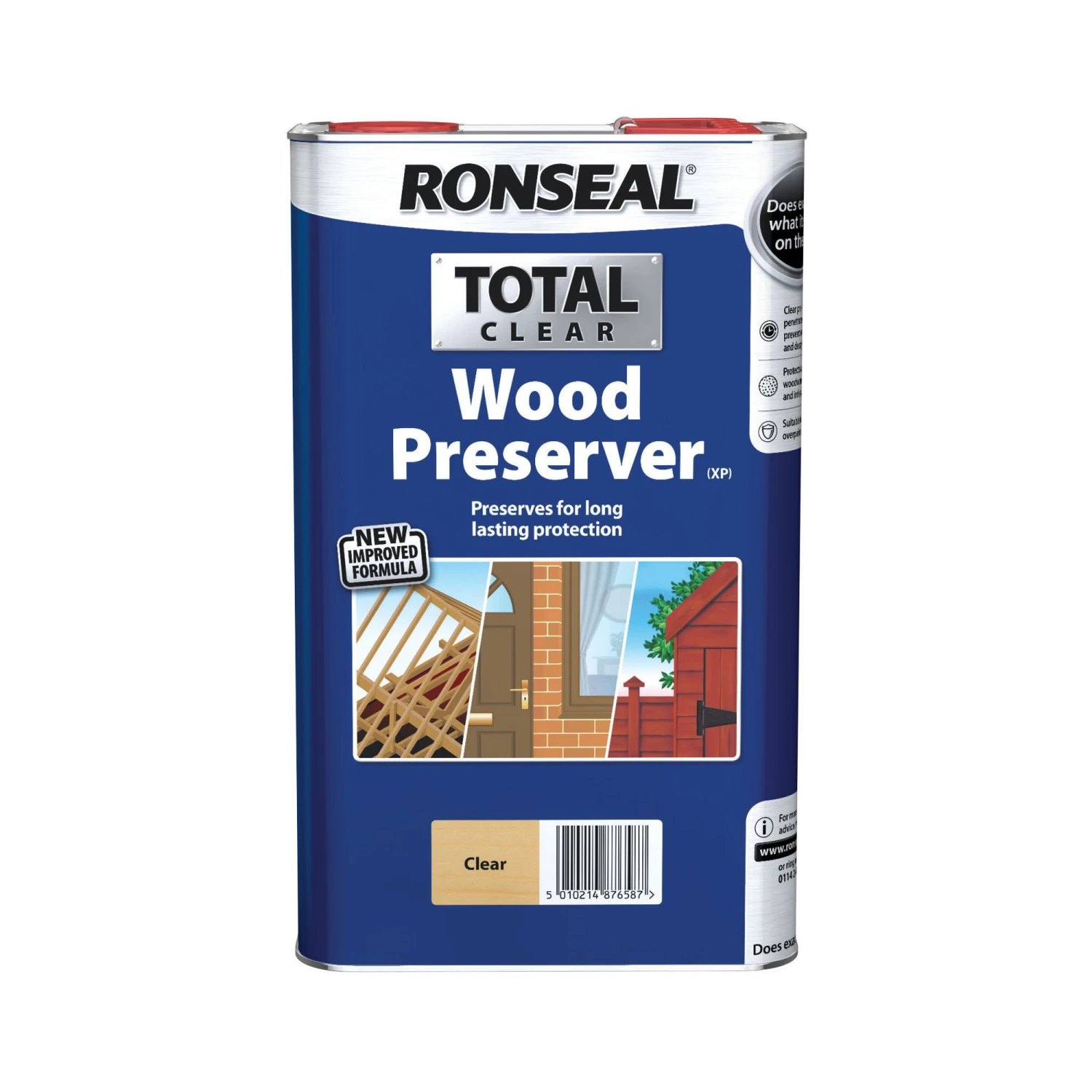 Ronseal Total Clear Matt Preserver, 5L 3 Ronseal Total Clear Matt Preserver, 5L
