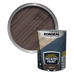 Prime Paint Shop 38 Ronseal Ultimate Protection Matt English Oak Decking Paint, 5L