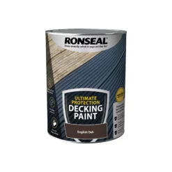 Prime Paint Shop -Prime Paint Shop ronseal ultimate protection matt english oak decking paint 5l5010214891498 08c