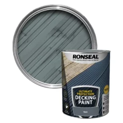 Prime Paint Shop 36 Ronseal Ultimate Protection Matt Slate Decking Paint, 5L
