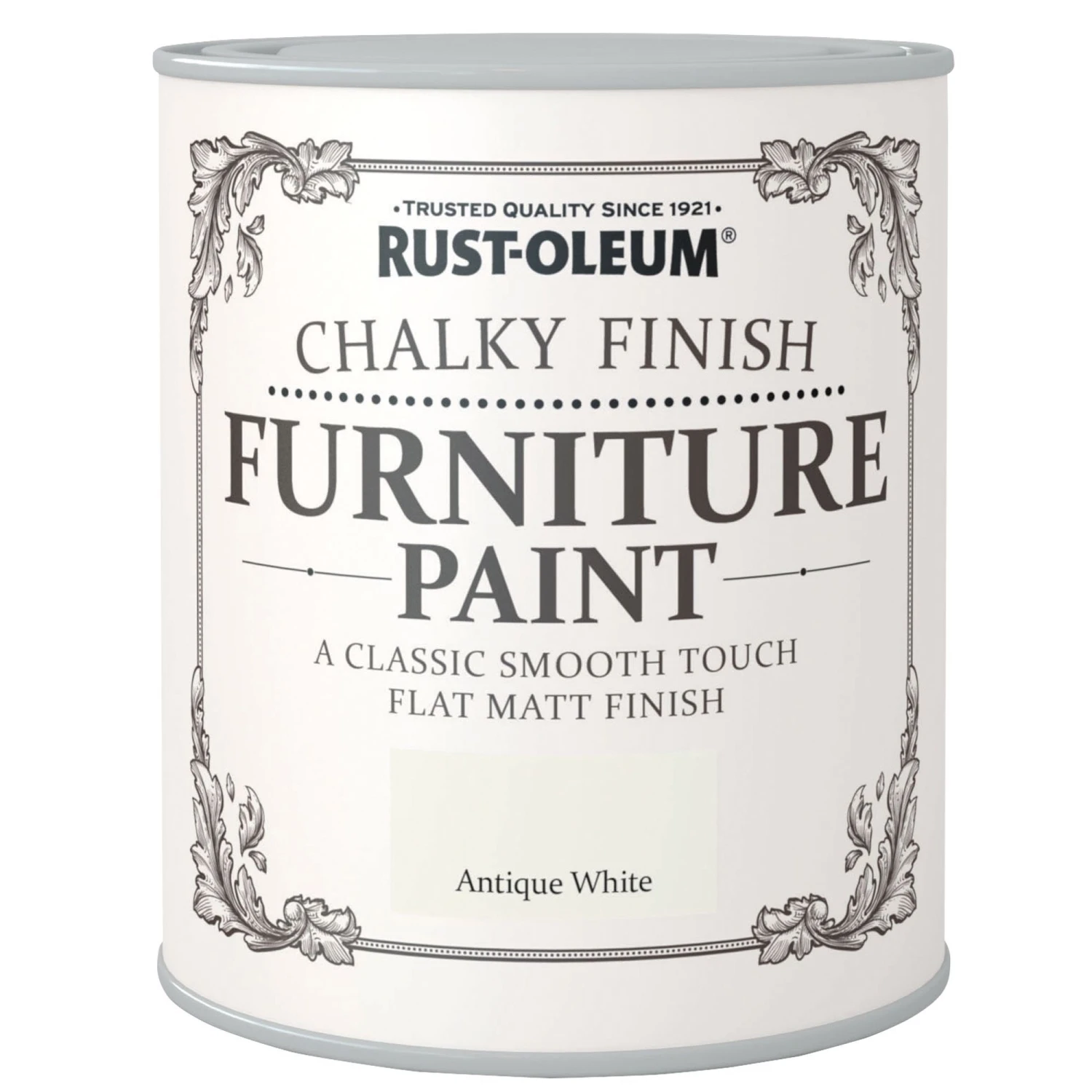 Rust-Oleum Antique White Flat Matt Furniture Paint, 2.5L 4 Rust-Oleum Antique White Flat Matt Furniture Paint, 2.5L - Image 2