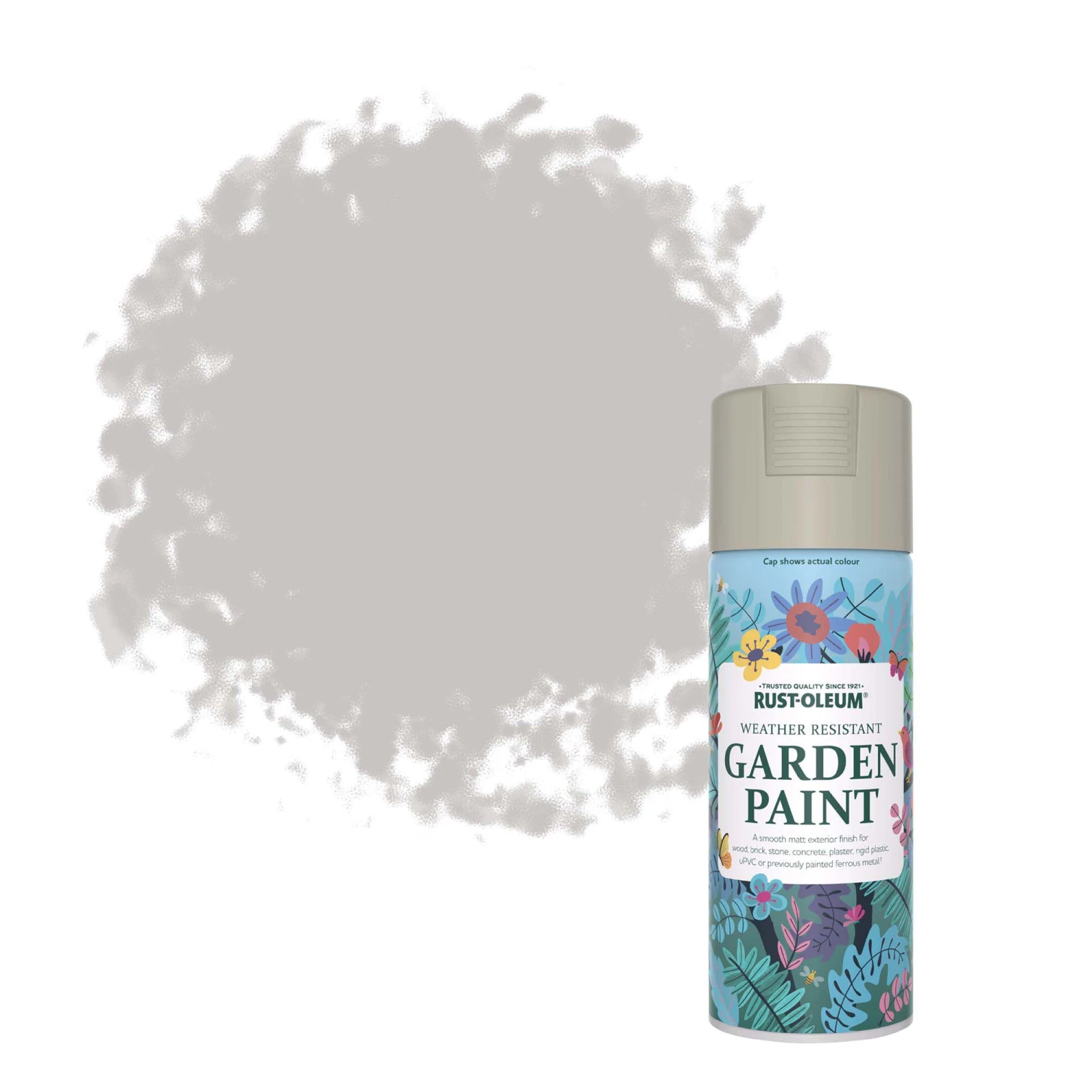 Rust-Oleum Garden Paint Portland Stone Matt Multi-surface Garden Paint, 400ml Spray Can 3 Rust-Oleum Garden Paint Portland Stone Matt Multi-surface Garden Paint, 400ml Spray Can