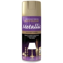 Rust-Oleum Gold Effect Multi-surface Spray Paint, 400ml -Prime Paint Shop rust oleum gold effect multi surface spray paint 400ml5013296950602 08c bq