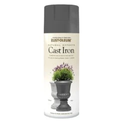 Rust-Oleum Natural Effects Matt Cast Iron Textured Effect Multi-surface Spray Paint, 400ml -Prime Paint Shop rust oleum natural effects matt cast iron textured effect multi surface spray paint 400ml5013296953580 08c bq