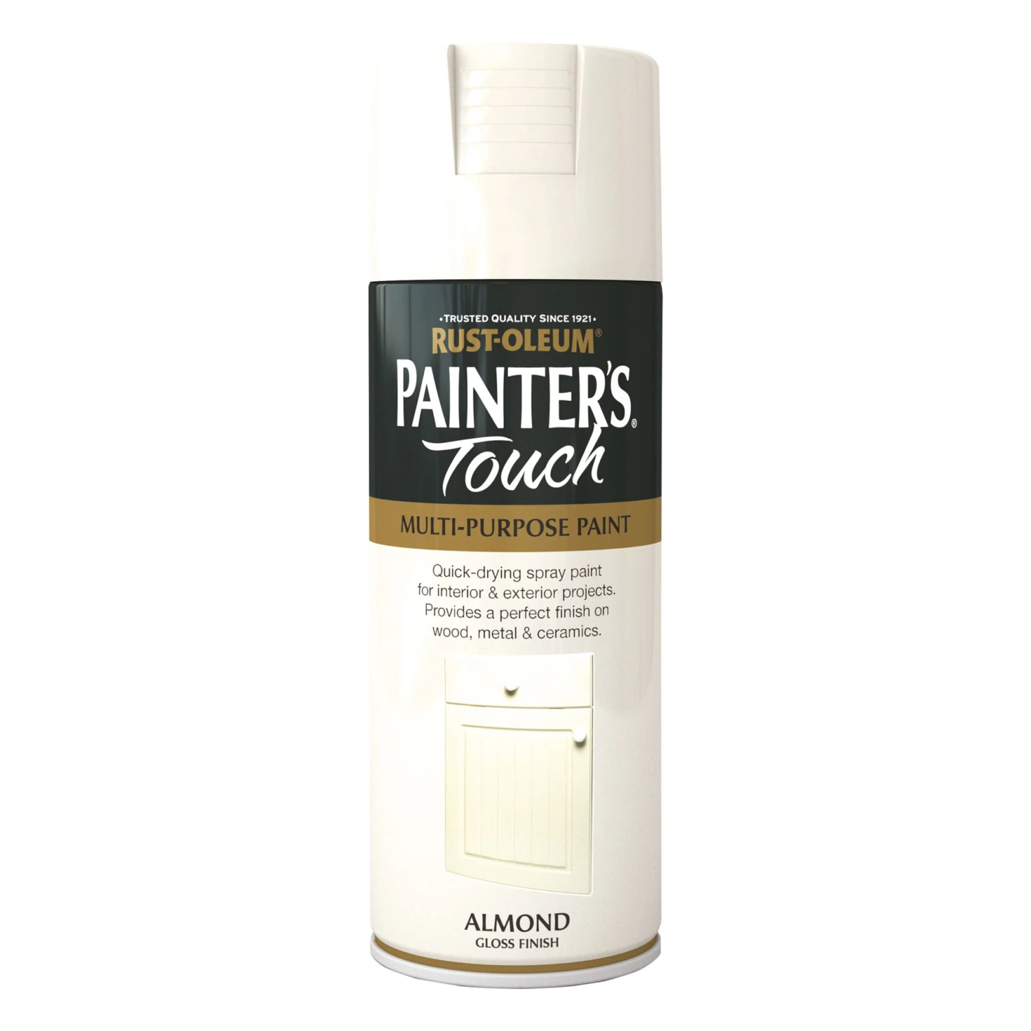 Rust-Oleum Painter's Touch Almond Gloss Multi-surface Decorative Spray Paint, 400ml 4 Rust-Oleum Painter's Touch Almond Gloss Multi-surface Decorative Spray Paint, 400ml - Image 2