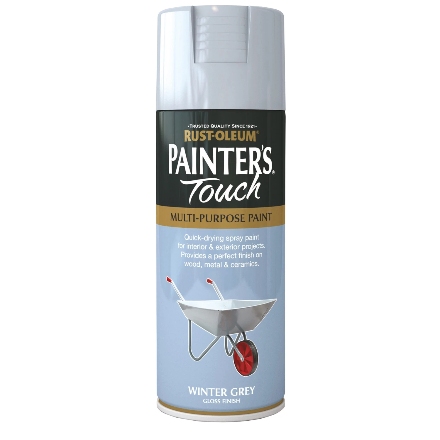 Rust-Oleum Painter's Touch Winter Grey Gloss Multi-surface Decorative Spray Paint, 400ml 4 Rust-Oleum Painter's Touch Winter Grey Gloss Multi-surface Decorative Spray Paint, 400ml - Image 2