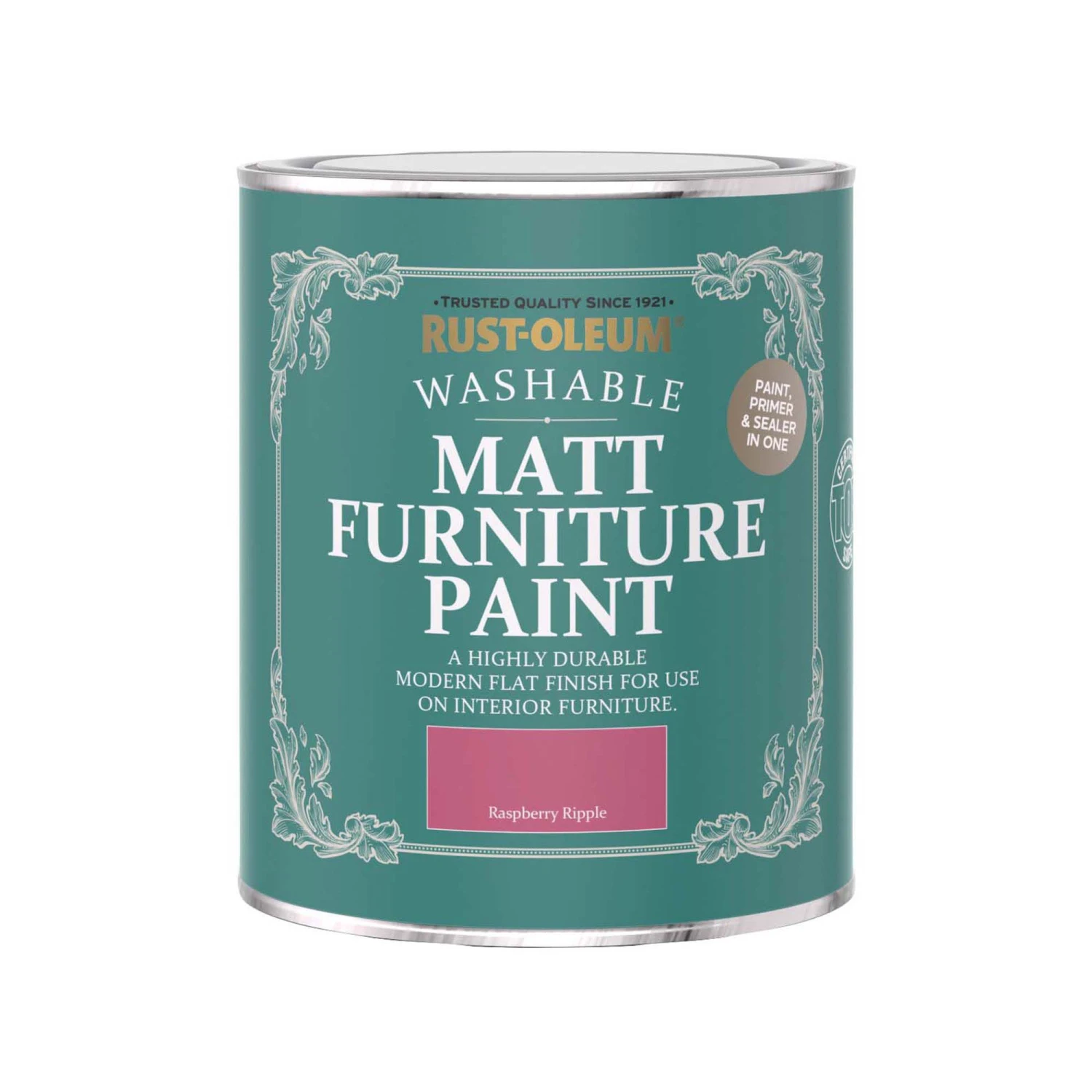 Rust-Oleum Raspberry Ripple Matt Furniture Paint, 750ml 4 Rust-Oleum Raspberry Ripple Matt Furniture Paint, 750ml - Image 2