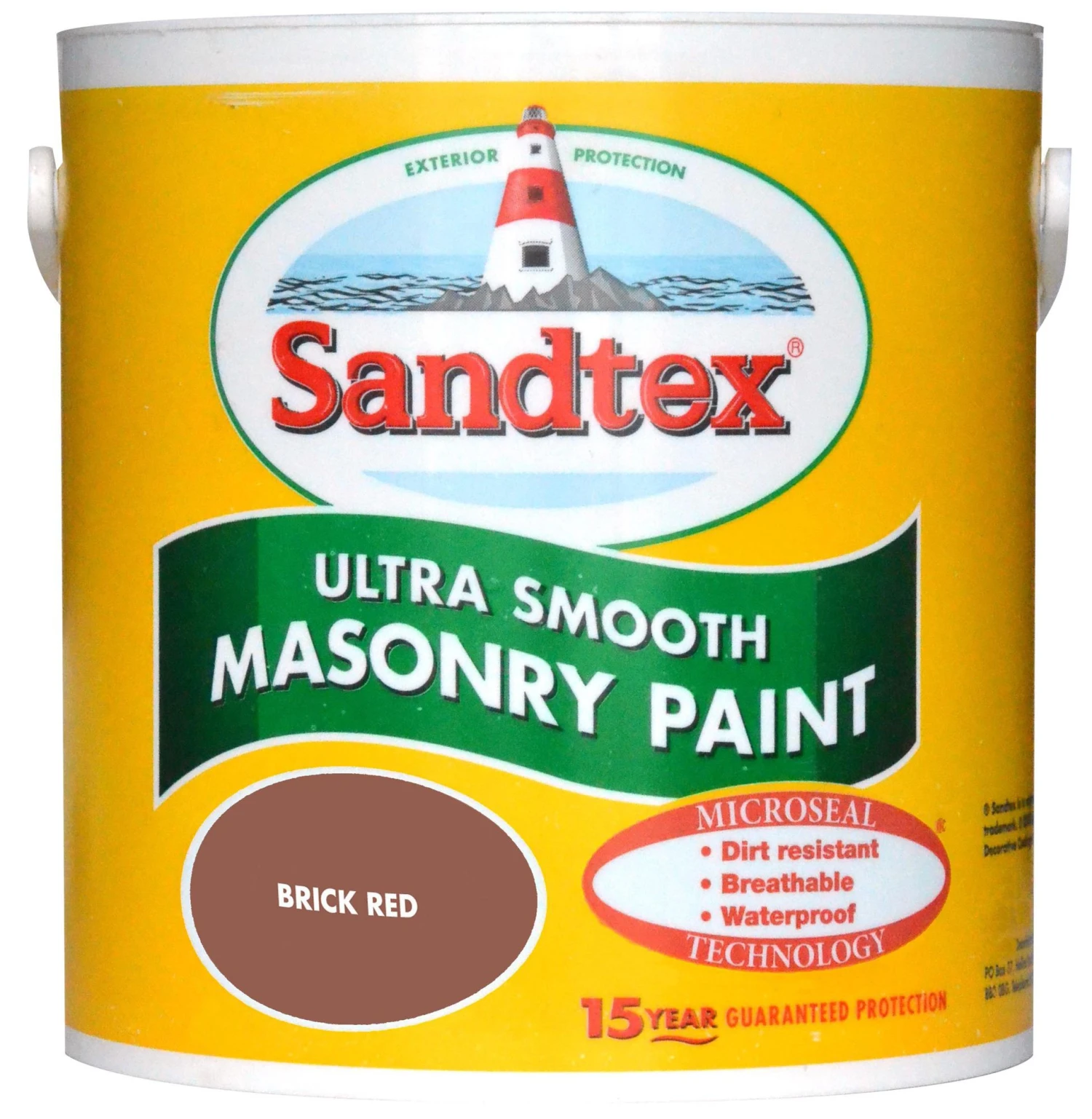 Sandtex Ultra Smooth Brick Red Smooth Masonry Paint, 2.5L 3 Sandtex Ultra Smooth Brick Red Smooth Masonry Paint, 2.5L