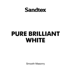 Sandtex Ultra Smooth Pure Brilliant White Masonry Paint, 10L -Prime Paint Shop sandtex ultra smooth pure brilliant white masonry paint 10l5010131461316 02t bq
