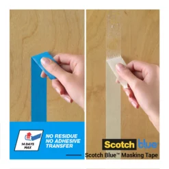ScotchBlue Blue Masking Tape (L)41m (W)48mm, Pack Of 3 -Prime Paint Shop scotchblue blue masking tape l 41m w 48mm pack of 34054596721999 02i
