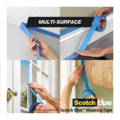 ScotchBlue Blue Masking Tape (L)41m (W)48mm, Pack Of 3 -Prime Paint Shop scotchblue blue masking tape l 41m w 48mm pack of 34054596721999 03i