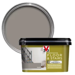 Prime Paint Shop 9 V33 High Performance Taupe Satinwood Floor & Stair Paint, 2L