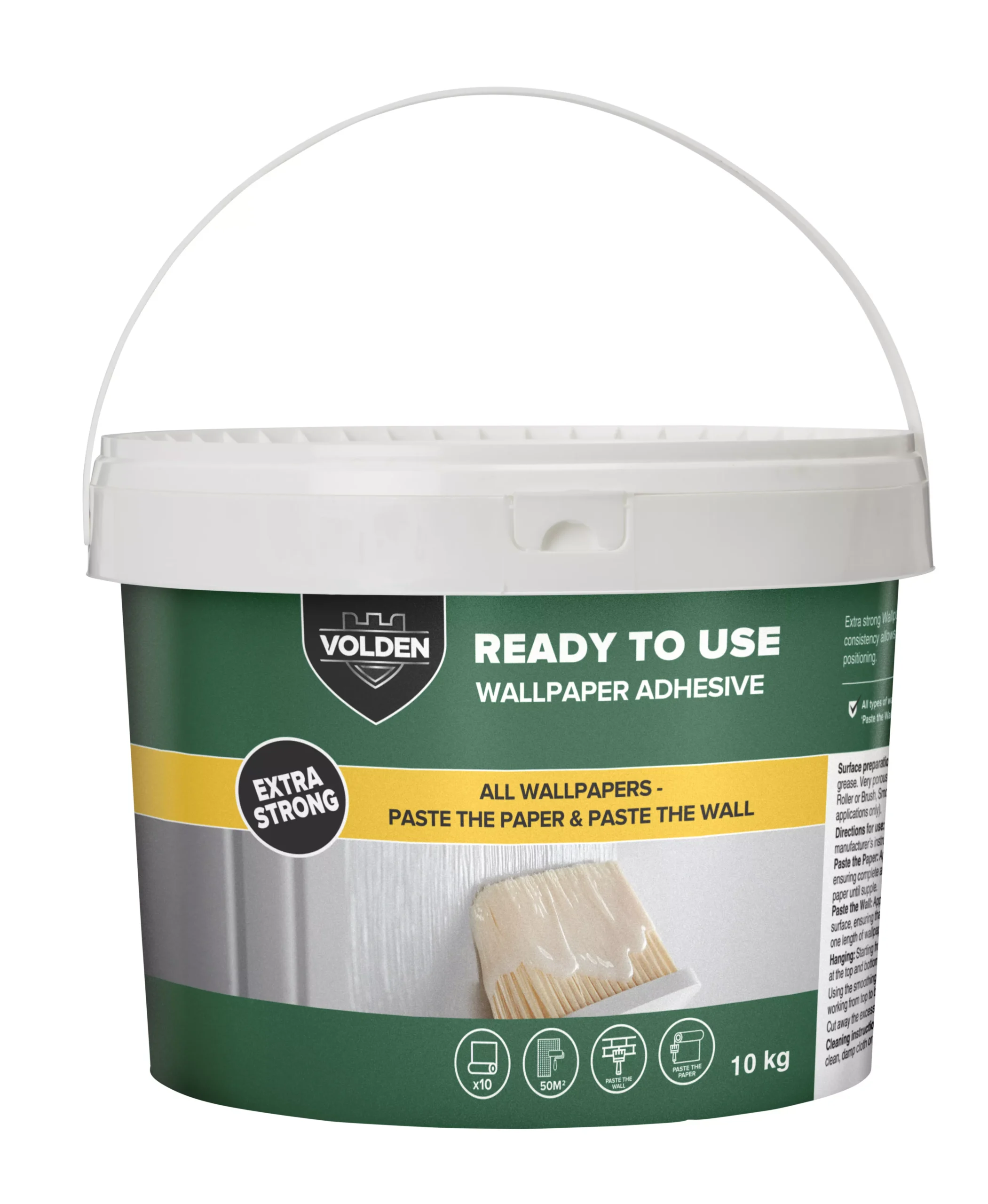 Volden Ready Mixed Wallpaper Adhesive 10kg - 10 Rolls 4 Volden Ready Mixed Wallpaper Adhesive 10kg - 10 Rolls - Image 2